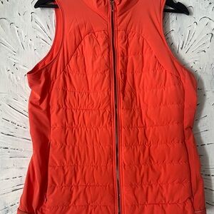 Tangerine Puffer Vest
Reflective Zipper Inside
Packets Lightweight Womens
Medium
